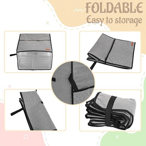 CROTIRAD Soft Serve Ice Cream Machine Dust Cover Compatible with Ninja Swirl, Easy Foldable Hanging Dust Cover for Ninja Swirl NC701, Quilted Gray in Saudi Arabia