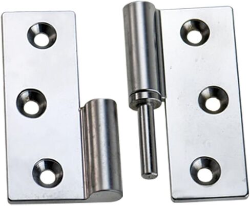 Zinc Alloy Detachable 3 Inch Industrial Hinge 75x70 Exposed Corner Heavy-Duty Hinge 1Pcs(Matte L) in Saudi Arabia