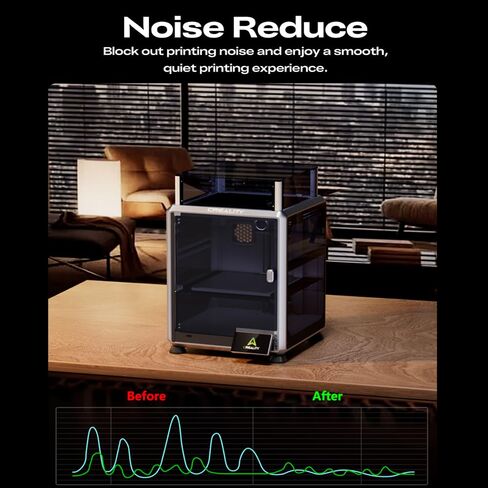 Creality Black Transparent K2 SE/ K1 SE Enclosure, Dustproof Cover Tent Constant Temperature Noise Reduce for K1 SE K2 SE 3D Printer Support ABS PETG Filament Printing in Saudi Arabia