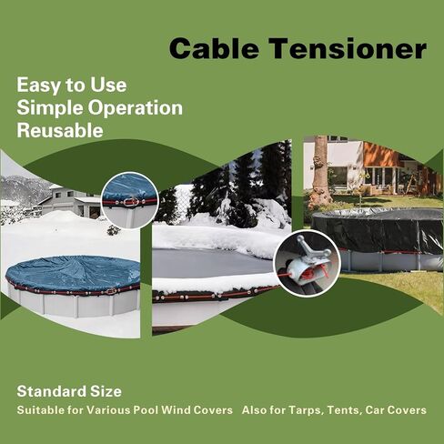 Hand-Operated Mini Winch, High-Strength and Rust-Proof, Also Known As Outdoor Tent Rope Tightener, Clothesline Tightener and Swimming Pool Cover Winch in Saudi Arabia