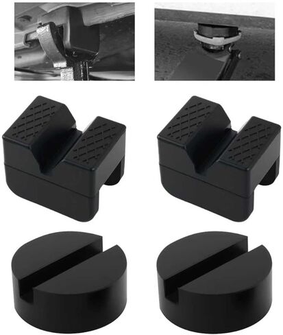 4PCS Pinch Weld Jack Pad Kit Rubber,Anti-Slip Heavy Duty Jack Stand Pads Fit 2-3 Ton Floor Jacks,Pinch Weld Jacks Adapter Car Accessories for Providing Cushioning Protection in Saudi Arabia
