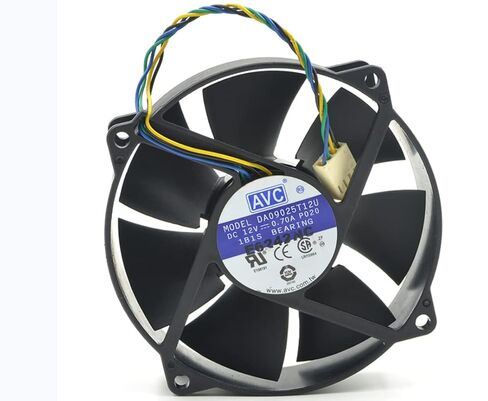 DA09025T12U AVC 909025MM 9CM 12V 0.7A مروحة تبريد بأربعة أسلاك in Kuwait