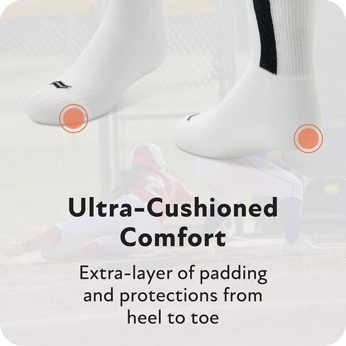 Sof Sole Double Play Baseball Stirp Over the Calf Team Athletic Performance Socks للشباب (6 أزواج) in Saudi Arabia