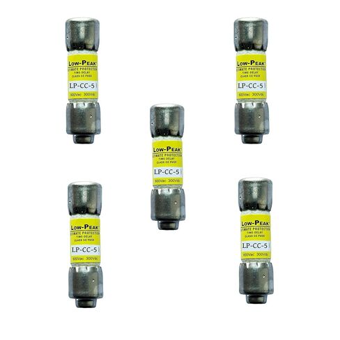 5 عبوات جديدة LP-CC-5 LP-CC-5A LP-CC 5A 600Vac صمام تأخير الوقت، LP-CC-5A الحد الحالي، بدء تشغيل المحرك، ركوب الدراجات المتكرر، صمام خرطوشة رفض فئة CC in Kuwait