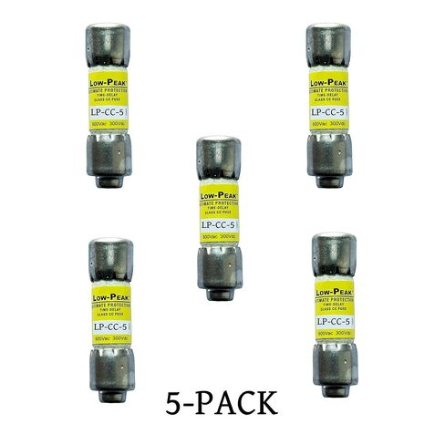 5 عبوات جديدة LP-CC-5 LP-CC-5A LP-CC 5A 600Vac صمام تأخير الوقت، LP-CC-5A الحد الحالي، بدء تشغيل المحرك، ركوب الدراجات المتكرر، صمام خرطوشة رفض فئة CC in Kuwait