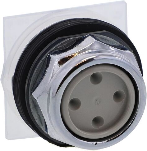 رأس زر الضغط Schneider Electric Harmony 9001K Type K، إطار معدني مطلي بالكروم، عملية إرجاع الربيع، حماية كاملة (9001SKR9R) in Kuwait