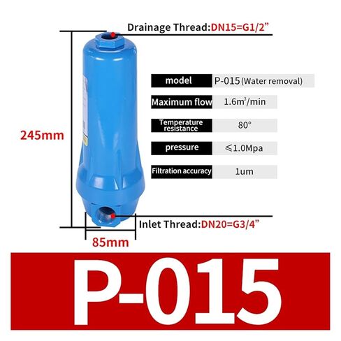 Oil-Water Separator QPSC 015/024/032/060 air Compressor Accessories Compressed air Precision Filter Dryer QPSC(P-015 DN20 1.5cubic) in Saudi Arabia