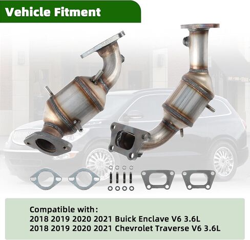 674-068 Rear Catalytic Converter Fits For 2018 2019 2020 2021 2022 2023 2024 Chevy Traverse V6 3.6L & Buick Enclave V6 3.6L in Saudi Arabia