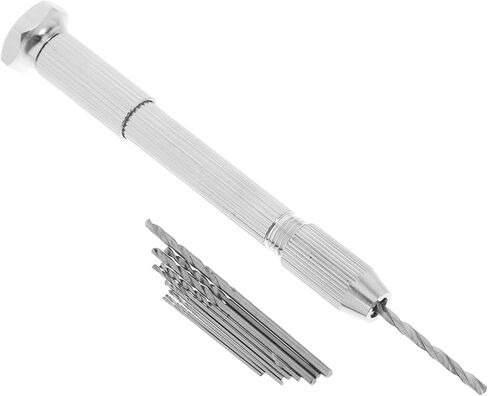 1set Hand Drill Tool Micro Drill Bits for Precision Jewelry Making Lightweight Manual Pin Vise for Diy Crafts and Model Drilling in Saudi Arabia