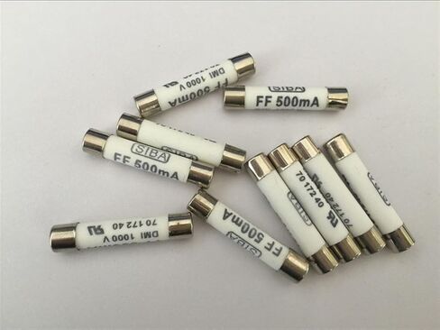 10 قطعة 6 مللي متر x 32 مللي متر FF 500mA 1000 فولت سيبا السيراميك فيوز 6x32 مللي متر in Kuwait