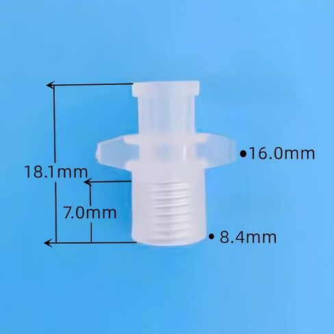 Female Luer with a Female Threaded 1/4-28 UNF Clear Luer Lock Fitting for Laboratory Biochemical/Analytical Instruments, Food Machinery and Aquarium Equipment Food Grade PP 25PCS in Saudi Arabia