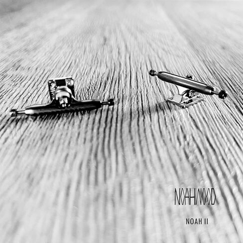 NOAHWOOD 34mm Fingerboard Trucks with Inverted Kingpin, Professional Metal Single Axle for Finger Skateboard, High Performance Tuning Kit with Lock Nuts and Tool DIY Sliver Noah Truck ii in Saudi Arabia