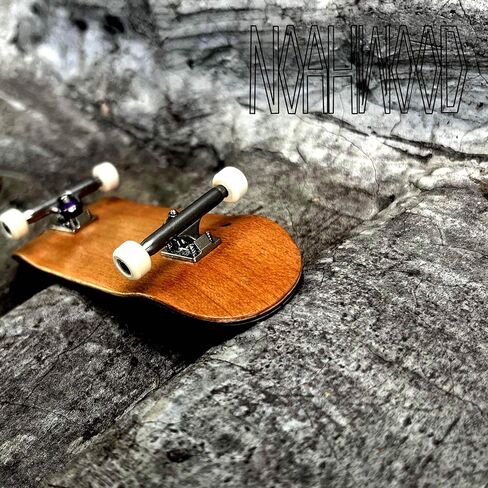 NOAHWOOD 34mm Fingerboard Trucks with Inverted Kingpin, Professional Metal Single Axle for Finger Skateboard, High Performance Tuning Kit with Lock Nuts and Tool DIY Sliver Noah Truck ii in Saudi Arabia