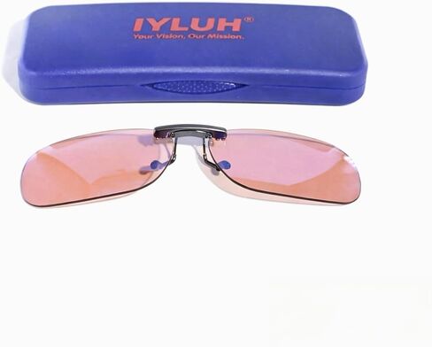 Blue Light Blocking Tinted Glasses - Unisex style- Anti Eye Strain Protection - Computer Screens Gaming Sleeping in Saudi Arabia