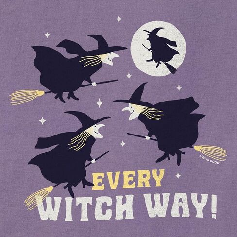 Life is Good. Women's Every Witch Way Short Sleeve Crusher Tee in Saudi Arabia