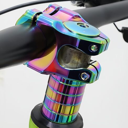 فواصل سماعة الرأس مع غطاء جذعي علوي سماعة رأس صامولة على شكل نجمة لدراجة الطريق MTB BMX مقاس 1-1/8 بوصة مجموعة فاصل من سبائك الألومنيوم المؤكسدة بألوان قوس قزح in Kuwait