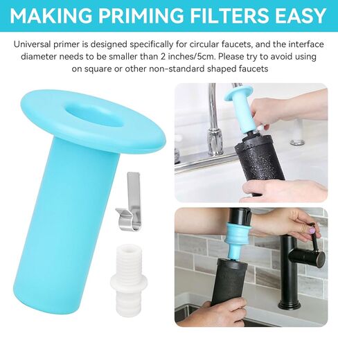 Filter Primer Kit for Berkey Gravity-Fed Water Filtration Systems, Universal Filters Primer for Berkey Water System, Provides Seal Between Faucet and Filter Elements for Easier Priming in Saudi Arabia