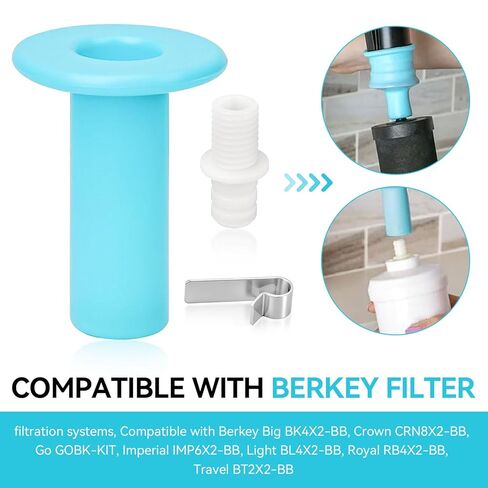 Filter Primer Kit for Berkey Gravity-Fed Water Filtration Systems, Universal Filters Primer for Berkey Water System, Provides Seal Between Faucet and Filter Elements for Easier Priming in Saudi Arabia