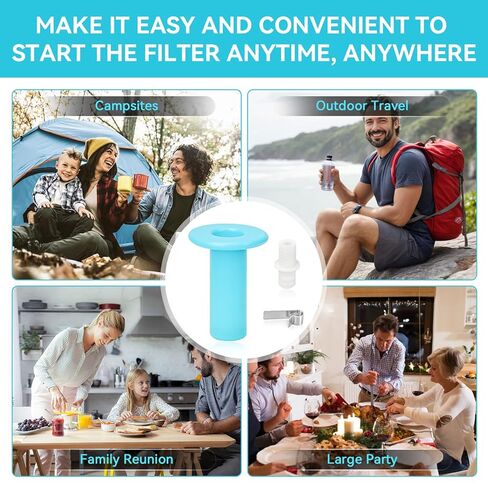 Filter Primer Kit for Berkey Gravity-Fed Water Filtration Systems, Universal Filters Primer for Berkey Water System, Provides Seal Between Faucet and Filter Elements for Easier Priming in Saudi Arabia