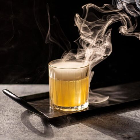 Cocktail Smoker Kit in Granite Stone with Torch - Premium Whiskey Smoker Kit for Old Fashioned & Bourbon - Infuse with 4 Flavors Wood Chips - Barware Gift Set for Whiskey Lovers (No Butane) in Saudi Arabia