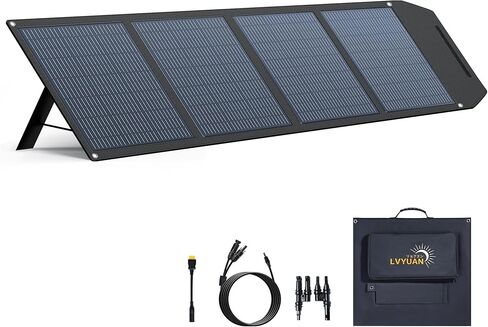 LVYUAN 400W Portable Solar Panel Foldable, 22.5% High Efficiency IP65 Waterproof for Power Station RV Camping Outdoor Solar Generator in Saudi Arabia