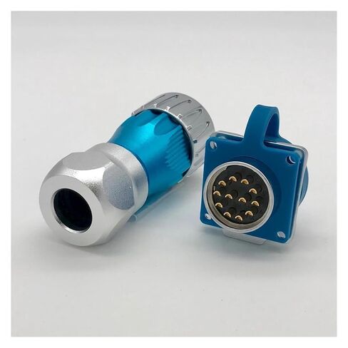 12 pin Power Connector Male and Female Socket Waterproof IP67 Heavy Duty Metal in Saudi Arabia