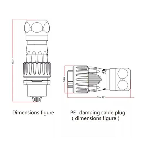 12 pin Power Connector Male and Female Socket Waterproof IP67 Heavy Duty Metal in Saudi Arabia