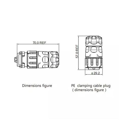 5 pin Power Signal Circular Connector Male Outdoor Waterproof IP67 in Saudi Arabia
