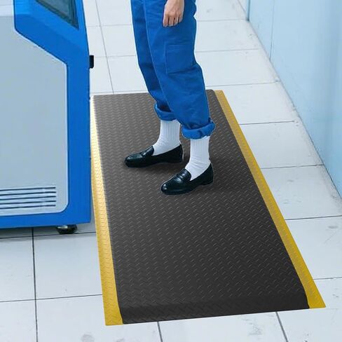 Anti Fatigue Mats Industrial, 84" x 35" Ergonomic Anti-Fatigue Standing Floor Mat, Anti-Slip Memory Foam Floor Mat, Helps Relieve Back and Leg Soreness During Work in Saudi Arabia