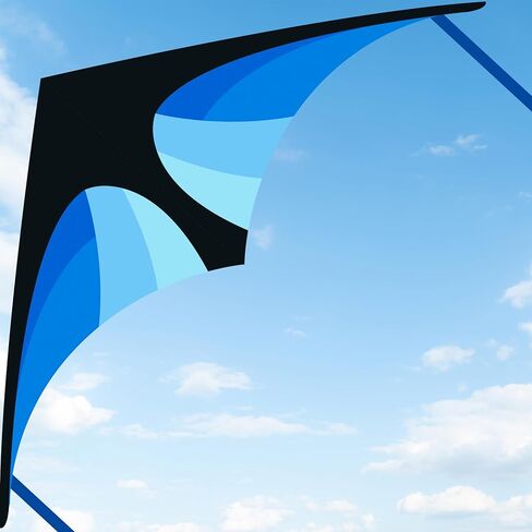 JEKOSEN 55" Delta Kite Large Kites for Kids and Adults Beginners Easy to Fly Single Line String for Beach Trip Park Outdoor Activities Blue in Saudi Arabia