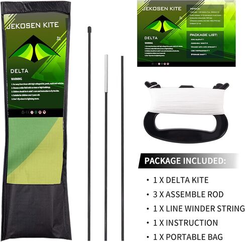 JEKOSEN 55" Delta Kite Large Kites for Kids and Adults Beginners Easy to Fly Single Line String for Beach Trip Park Outdoor Activities Blue in Saudi Arabia