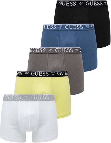 GUESS Men's Eco Logo Boxer Brief 5-Pack in Saudi Arabia