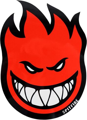 Spitfire Wheels Skateboard Sticker Bighead Fireball Large Red 8" x 11" in Saudi Arabia