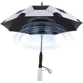 Umbrella with fan and mist spray,Rechargeable - Ultimate Solution for Cooling & UV Protection - Ideal for Summer, Beach, Outdoor Sports, Golf, Fishing Activities in Saudi Arabia