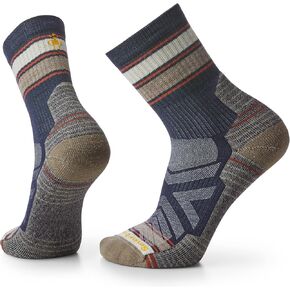جوارب Smartwool للرجال للتنزه سيرًا على الأقدام خفيفة مخططة متوسطة الطاقم in Kuwait