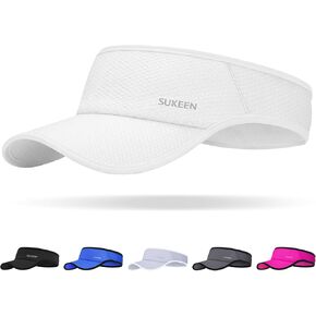 Sukeen Sports Sun Visor for Men Women, Lightweight Packable Cooling Visor Hat, Stretchy Empty Top Cap in Kuwait