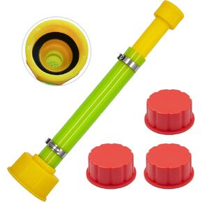 1 PCS 10.9'' Gas Can Spout Replacement and 3 PCS Yellow Gas Cap, Compatible with Midwest Scepter Gas Cans Fit for 1/2/5/10 Gallon Fuel Jugs that feature 1.75''-1.8'' in Saudi Arabia