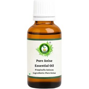 Anise Essential Oil | Pimpinella Anisum | Anise Oil | for Baking | Pure Anise Oil | for Cooking | 100% Pure Natural | Steam Distilled | Therapeutic Grade | 15ml | 0.507oz by R V Essential in Saudi Arabia