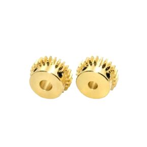 Motor Pinion Hardware Mechanical Transmission 2pcs Spur Gear 0.8M 20T 21T 22T 23T 24T 25T Bore 4/5/6/6.35/8/10mm Brass Gear for Transmission Accessories(5mm-0.8M25T) in Saudi Arabia