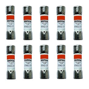 10 عبوات جديدة FNQ-25 FNQ-25A FNQ 25A 500Vac صمامات تأخير الوقت، FNQ-25A صمامات خرطوشة رفض الفئة CC الحالية in Kuwait