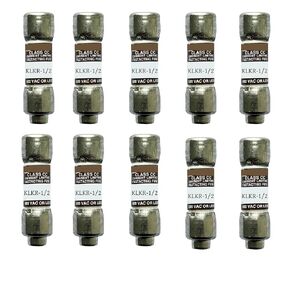 10-Pack New KLKR-1/2 KLKR-1/2A KLKR 1/2A 600Vac Fast Acting Fuse,KLKR-1/2A Current Limiting Class CC Rejection Cartridge Fuses in Kuwait