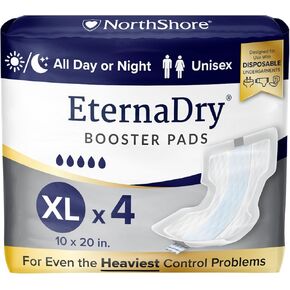 NorthShore EternaDry Booster Pads for Men and Women, X-Large, Starter Pack/4 in Kuwait