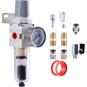 Pneumatic Filter Regulator AW2000-02 AW4000-04 Pneumatic Valve Pneumatic Compressed Air Filter Regulator With Gauge Air Tool(Semi-Auto Drain 1l4) in Saudi Arabia