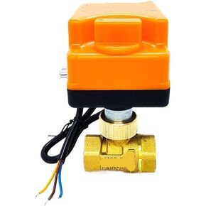 1/2 "صمام كروي نحاسي صمام كروي 3 خط 2 طريقة صمام كروي للتحكم مع مفتاح يدوي (24VDC) in Kuwait