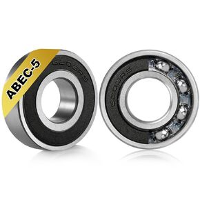 BBMB 2Pcs 6203-RS Double Rubber Seal Deep Groove Ball, P5 High-Precision and Strong Torque Performance, 17x40x12mm Chrome Steel Bearings in Kuwait