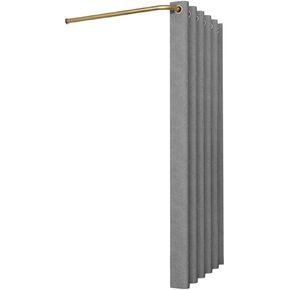 Wall-Mounted L-Shaped Dressing roomWith Roman Blind kit Space-savingPrivacy Fitting Room Easy to Instal Dressing Room(Silver,100x100x200cm) in Saudi Arabia