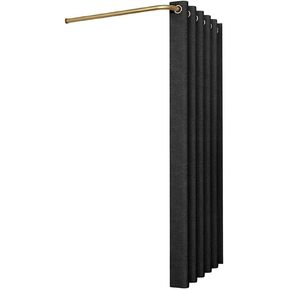 Wall-Mounted L-Shaped Dressing roomWith Roman Blind kit Space-savingPrivacy Fitting Room Easy to Instal Dressing Room(Black,90x90x200cm) in Saudi Arabia