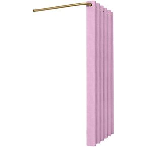 Wall-Mounted L-Shaped Dressing roomWith Roman Blind kit Space-savingPrivacy Fitting Room Easy to Instal Dressing Room(Pink,80x80x200cm) in Saudi Arabia