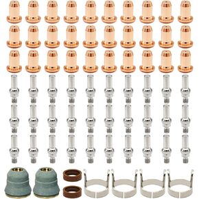 23pcs IPT-60 PT-60 IPT-40 PT40 Plasma Cutting Torch Tip 1.0mm 0.039'' Electrode Shield Cap Stand Off Swirl Ring in Saudi Arabia