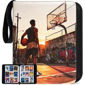Football Card Binder with Sleeves 400 Pockets, Card Holder Organizer Display Case Compatible with Trading Card, Sport, Football, Baseball, TCG Cards in Saudi Arabia